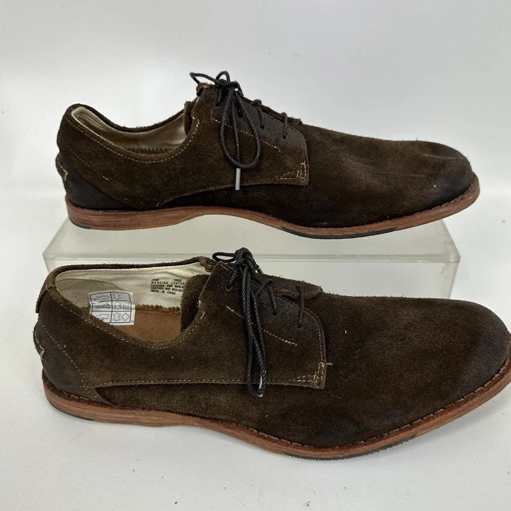 Timberland Boot Company brown leather oxfords Nubuck‎ Men's size 11